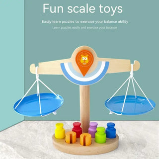 Balance Scale Educational Wooden Toy - Baby Pionneers